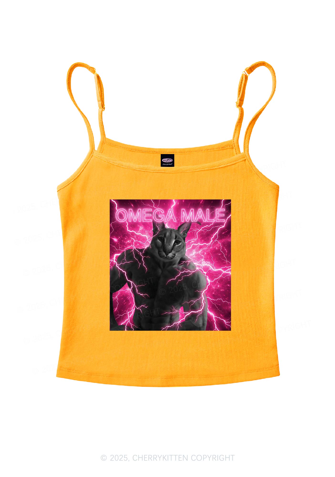 Omega Male Y2K Spaghetti Strap Cami Cherrykitten