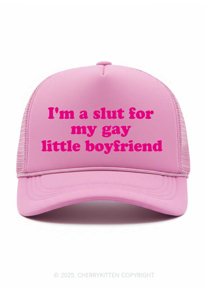 Slxt For My Gay BF Valentine's Day Y2K Trucker Hat Cherrykitten