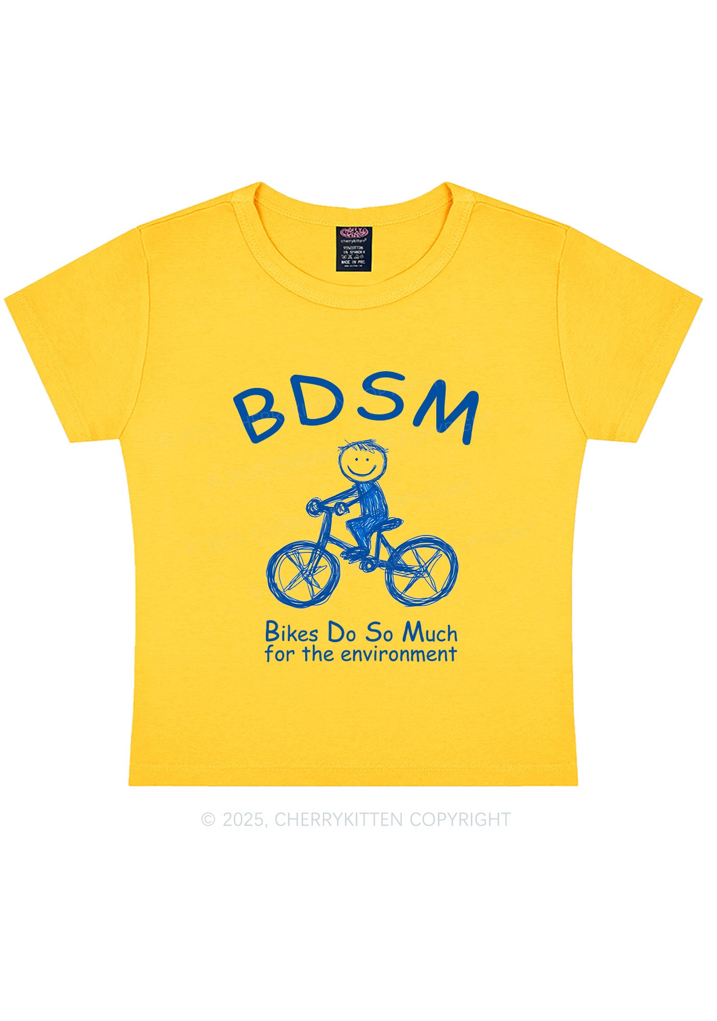 Bikes Do Much Environment Y2K Baby Tee Cherrykitten