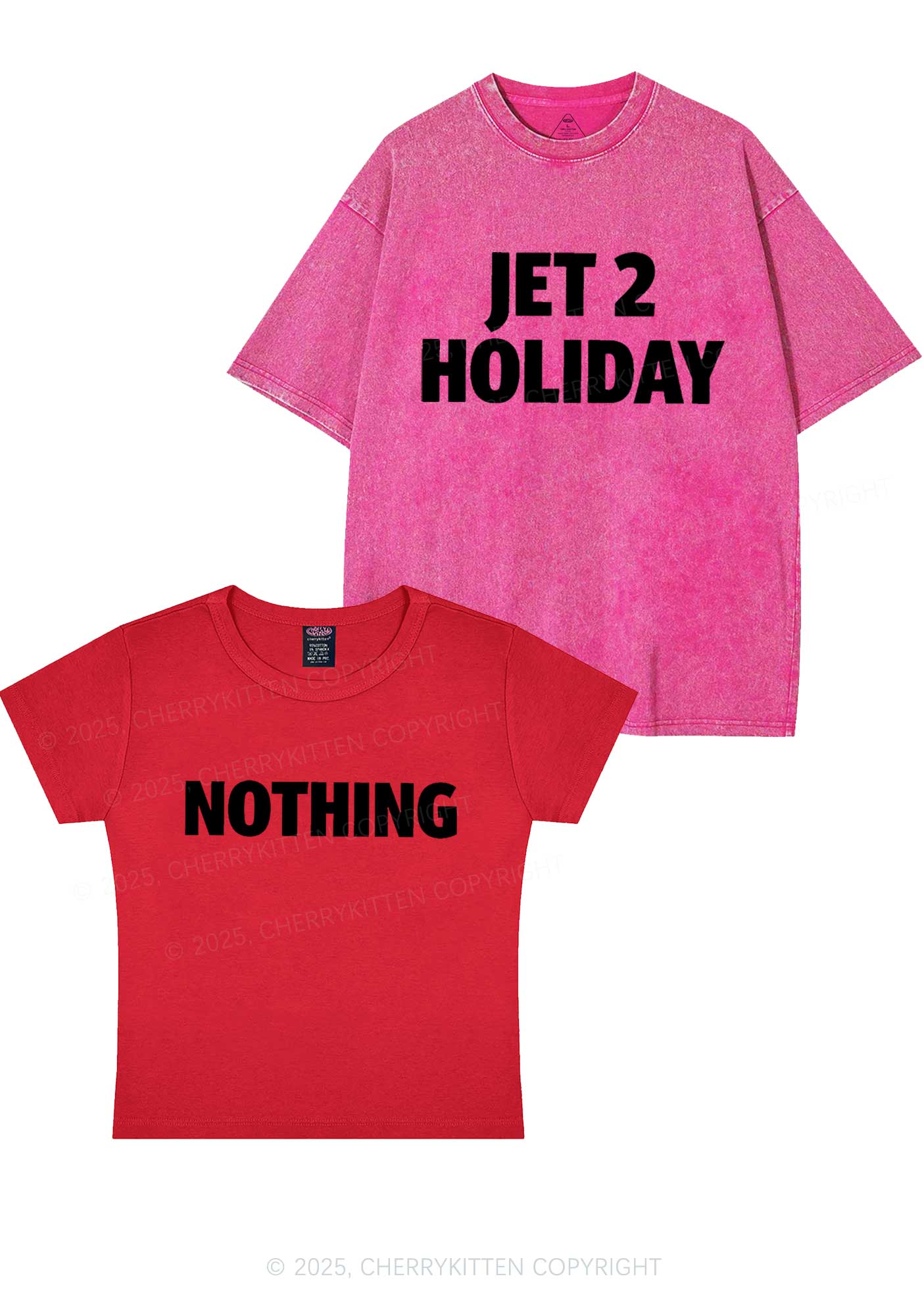 Jet Holiday Nothing Y2K Valentine's Day Couple Shirt Cherrykitten