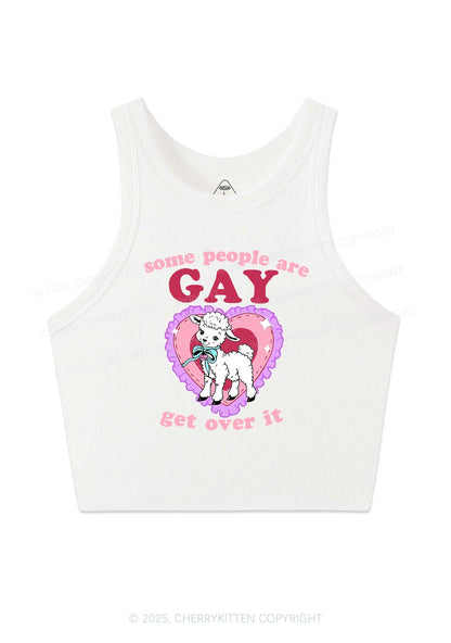 Some People Are Gay Pride Y2K Crop Tank Top Cherrykitten
