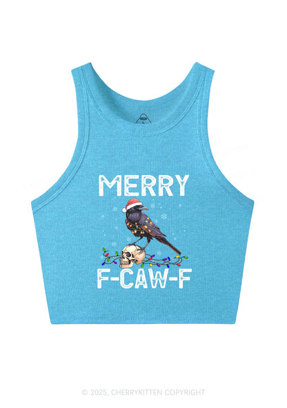 Christmas Merry Fcawf Y2K Crop Tank Top Cherrykitten