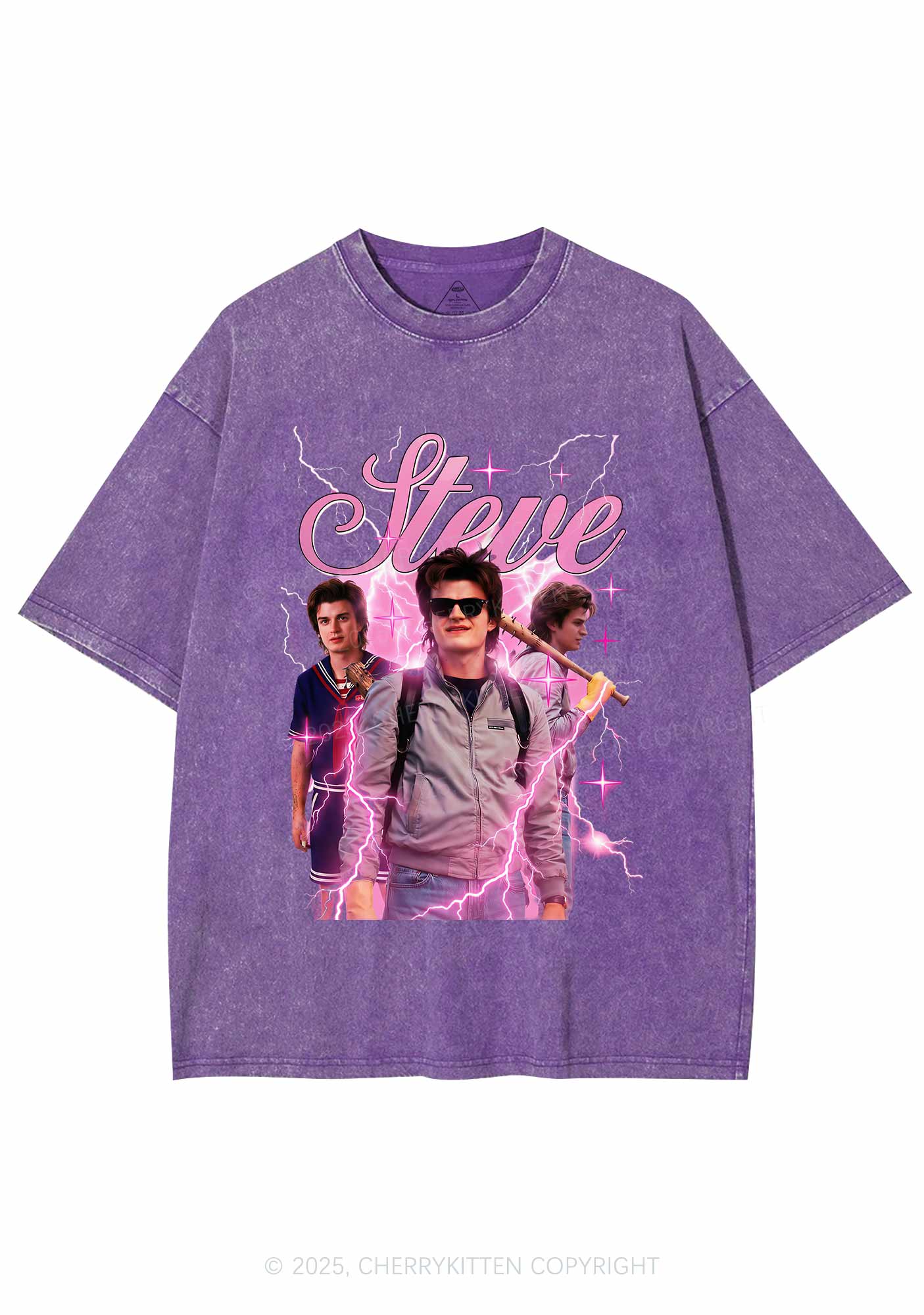 SH Pastel Spark Y2K Shirts Washed Tee Cherrykitten