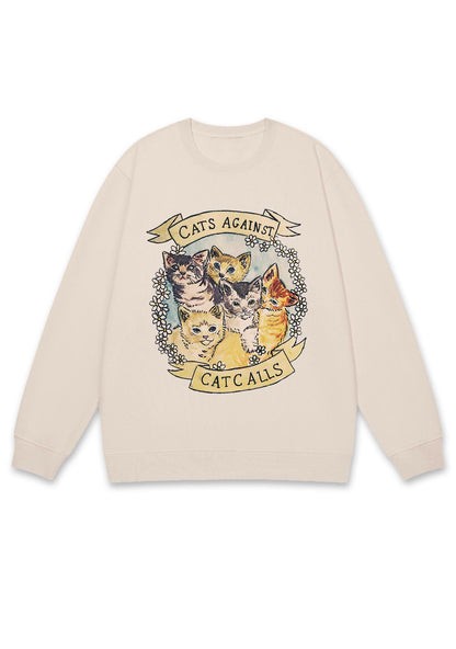 Cats Against Cat Calls Y2K Sweatshirt