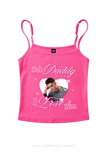 Custom But Daddy I Love Y2K Spaghetti Strap Cami Cherrykitten
