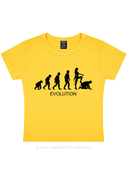 Female Evolution Y2K Baby Tee Cherrykitten