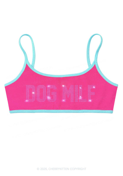 Rhinestone Dog Mxxf Y2K Super Crop Cami Cherrykitten