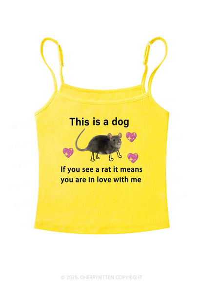 If You See Rat Y2K Spaghetti Strap Cami Cherrykitten