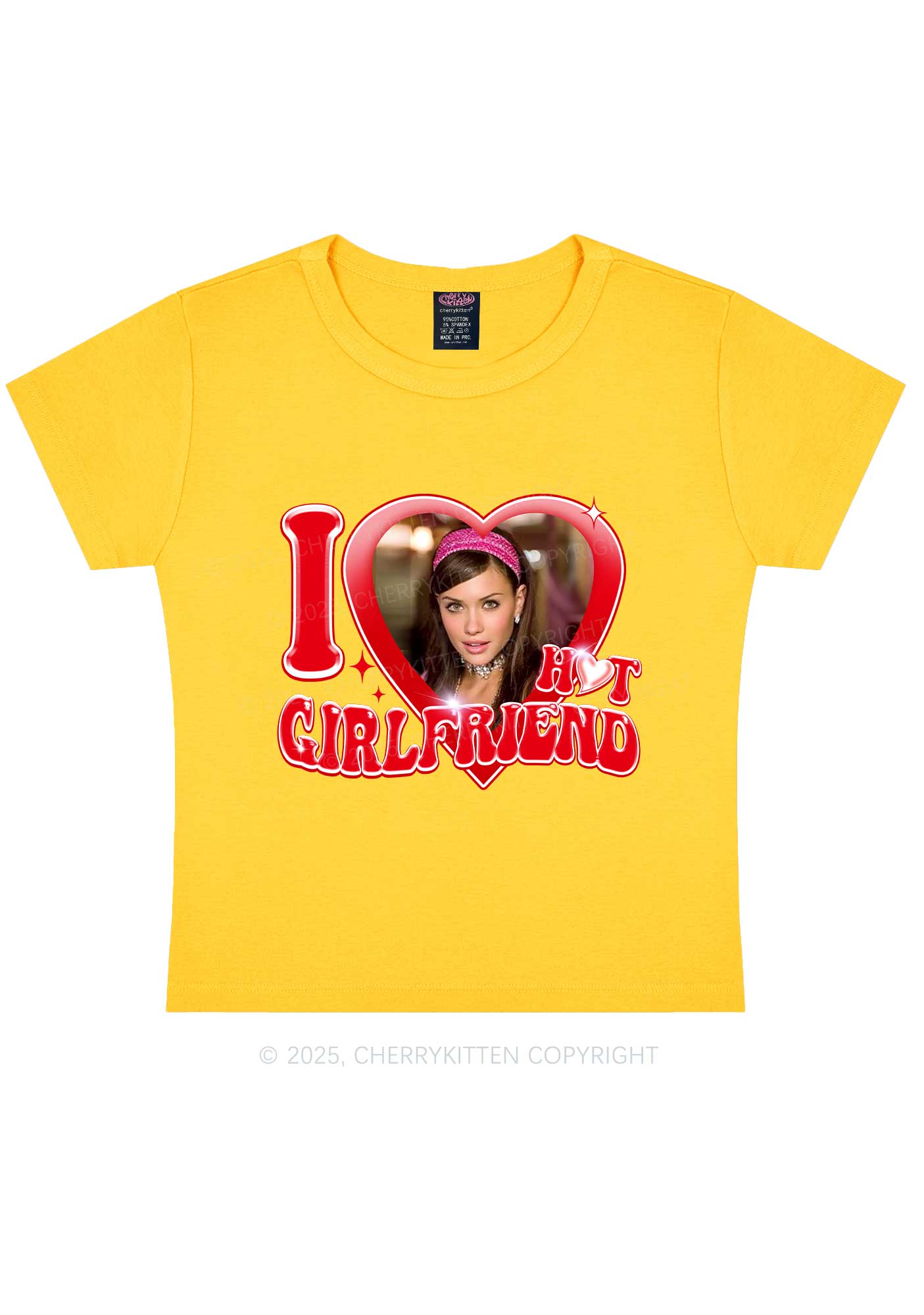 Custom I Love My Hot Girlfriend Y2K Baby Tee Cherrykitten