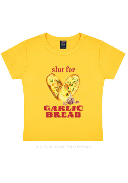 Slxt For Garlic Bread Y2K Baby Tee Cherrykitten