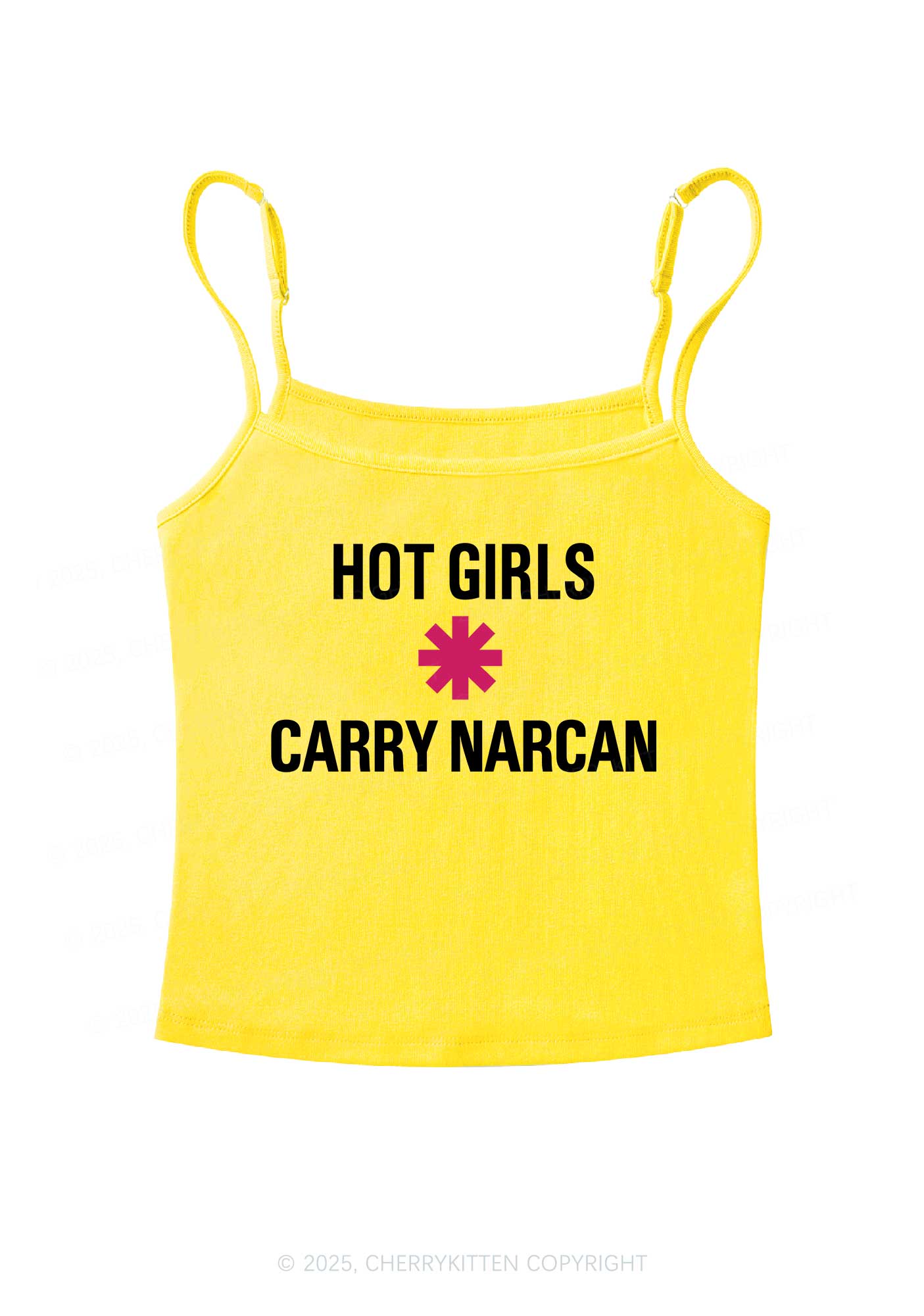 Hot Girls Carry Nxrcan Y2K Spaghetti Strap Cami Cherrykitten