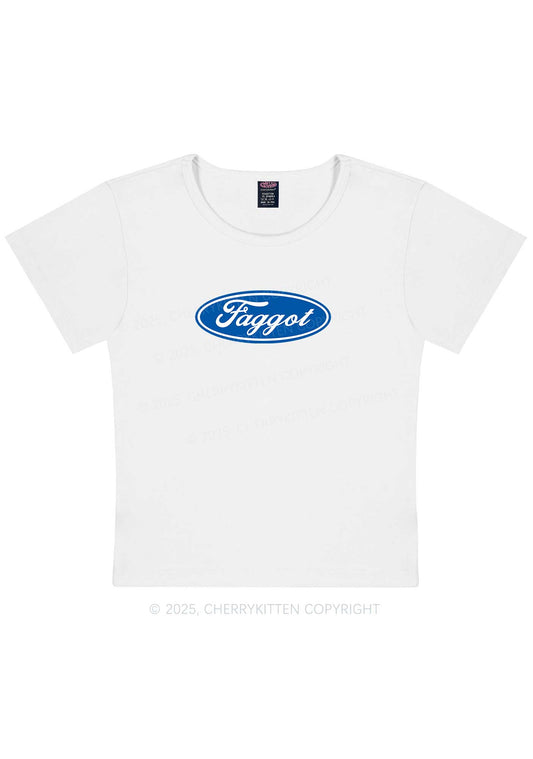 Faggot Pride Y2K Baby Tee Cherrykitten