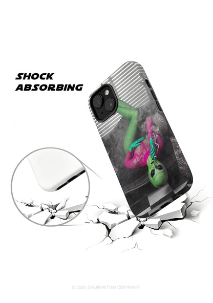 Halloween Smoking Alien Y2K Phone Case Cherrykitten