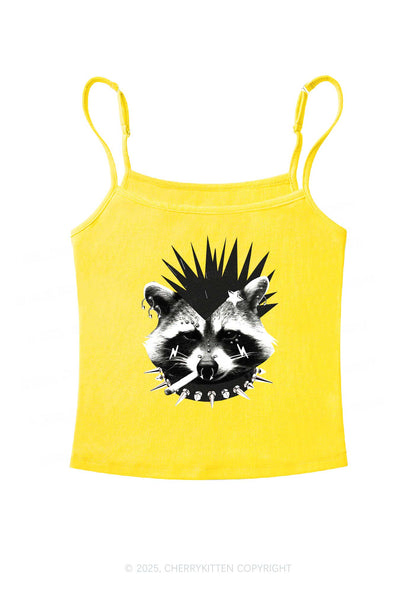 Punk Raccoon Y2K Spaghetti Strap Cami Cherrykitten