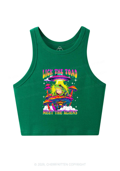 Lick The Toad Y2K Crop Tank Top Cherrykitten