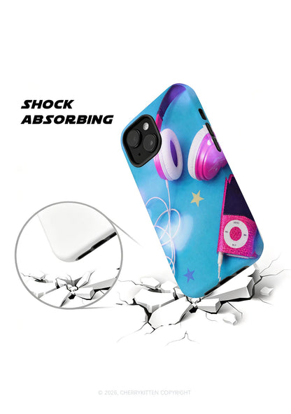Retro Pink Headphone Y2K Phone Case Cherrykitten