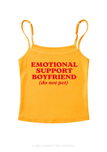 Emotional Support Boyfriend Valentine's Day Y2K Spaghetti Strap Cami Cherrykitten