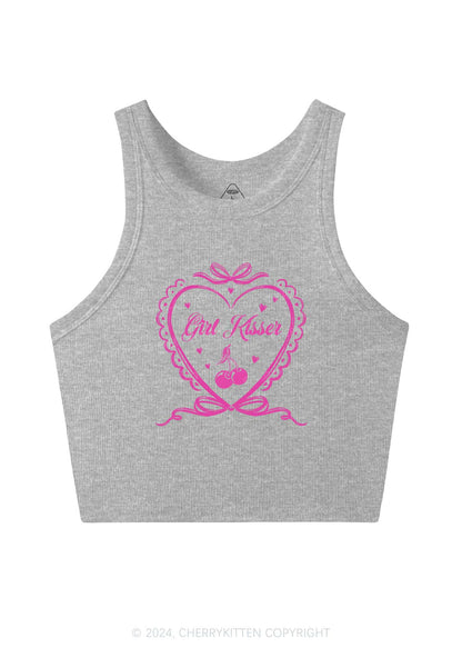 Girl Kisser Y2K Crop Tank Top Cherrykitten