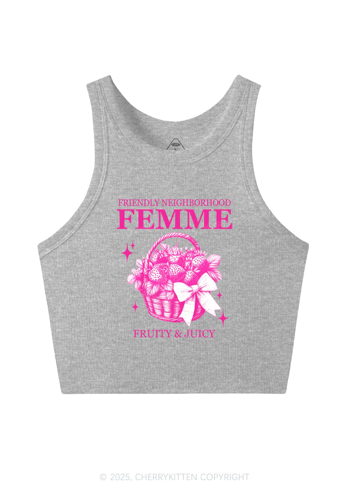 Friendly Neighborhood Femme Y2K Crop Tank Top Cherrykitten