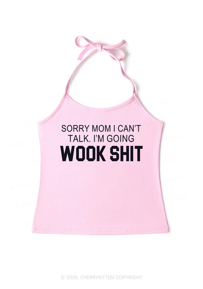 Im Doing Wook Shxt Y2K Halter Neck Cami Cherrykitten