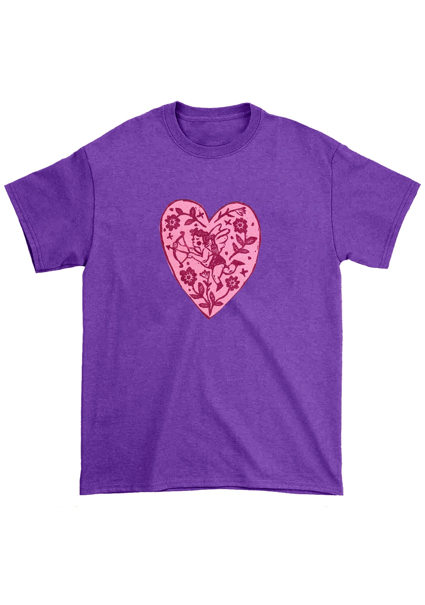 Pink Angel Heart Chunky Shirt