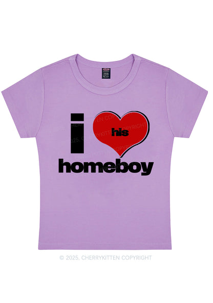 I Love His Homeboy Y2K Baby Tee Cherrykitten
