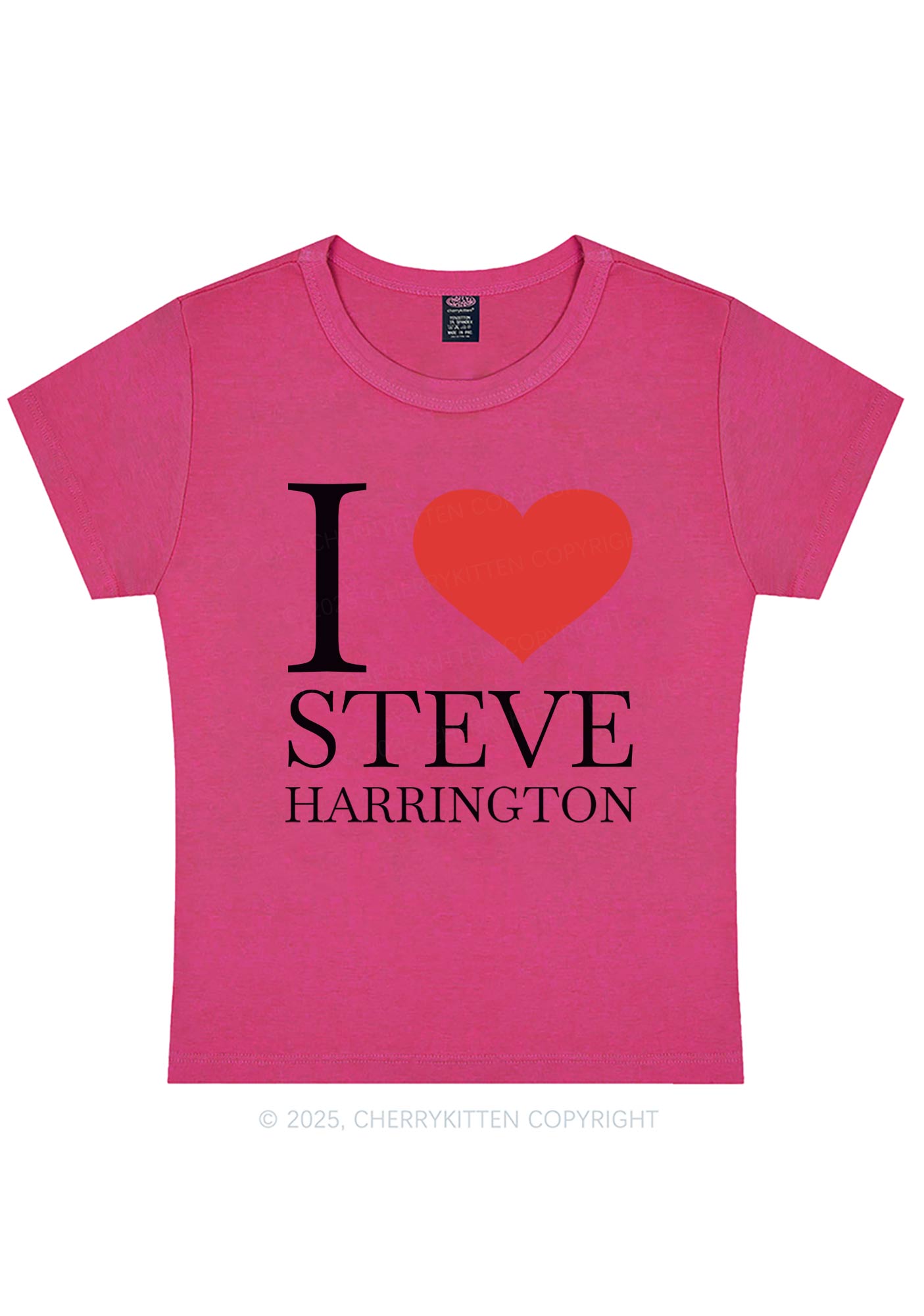 I Love SH Y2K Baby Tee Cherrykitten