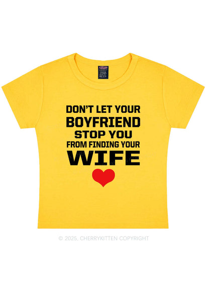 Boyfriend Wife Pride Y2K Baby Tee Cherrykitten