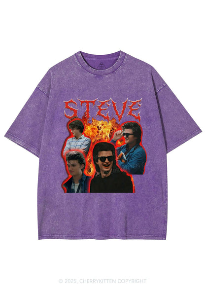 SH Flame Vibe Y2K Shirts Washed Tee Cherrykitten