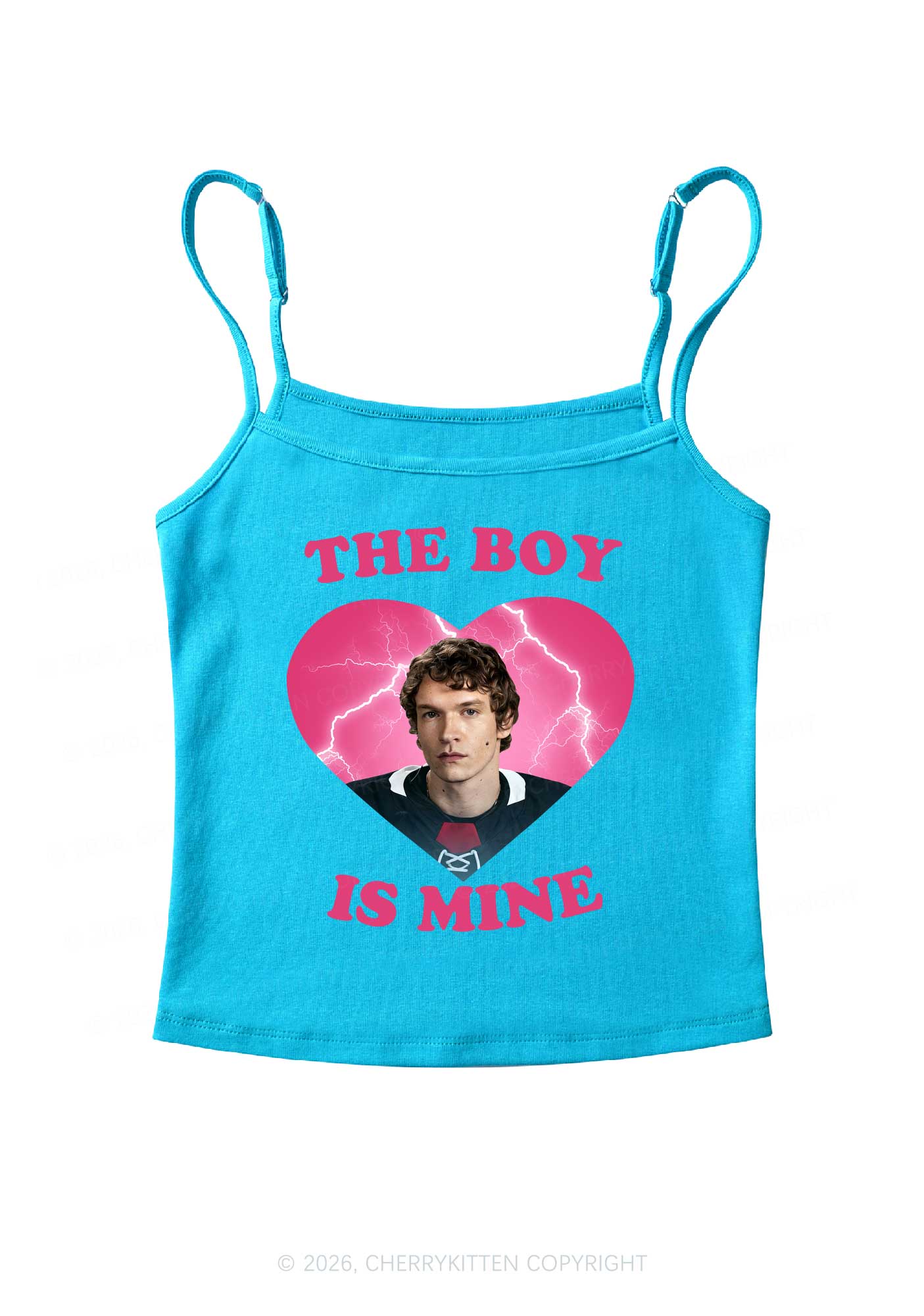 The Boy Is Mine CS Y2K Spaghetti Strap Cami Cherrykitten