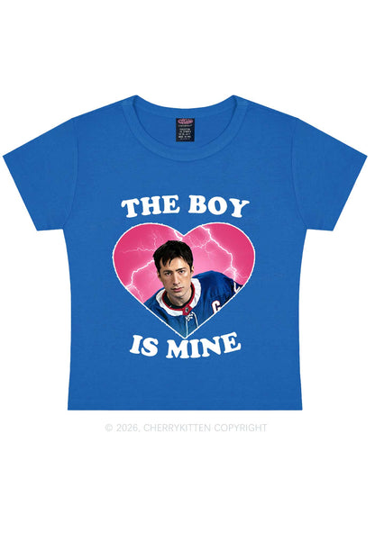 The Boy Is Mine HR Y2K Baby Tee Cherrykitten