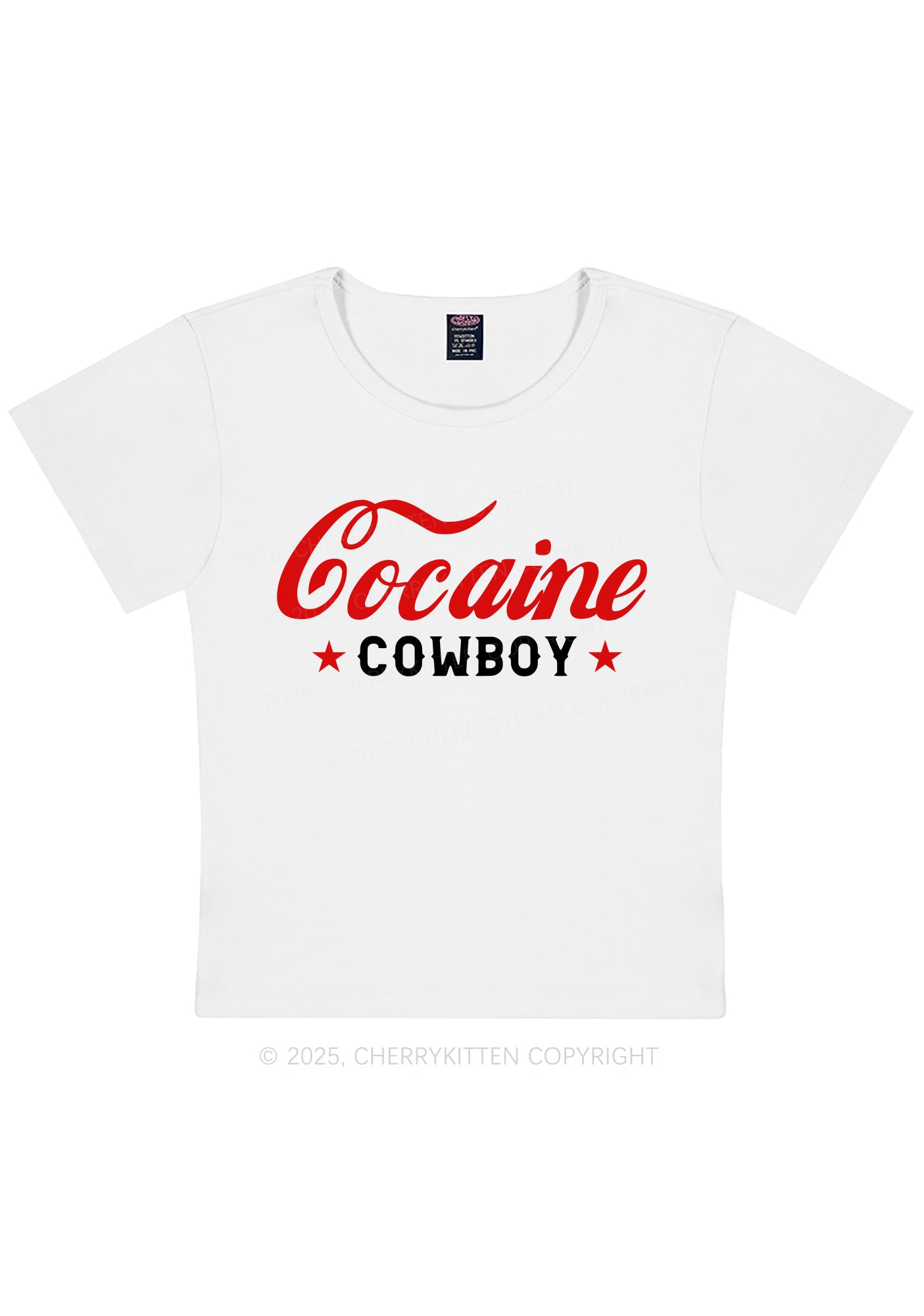 Cola Cowboy Y2K Baby Tee Cherrykitten