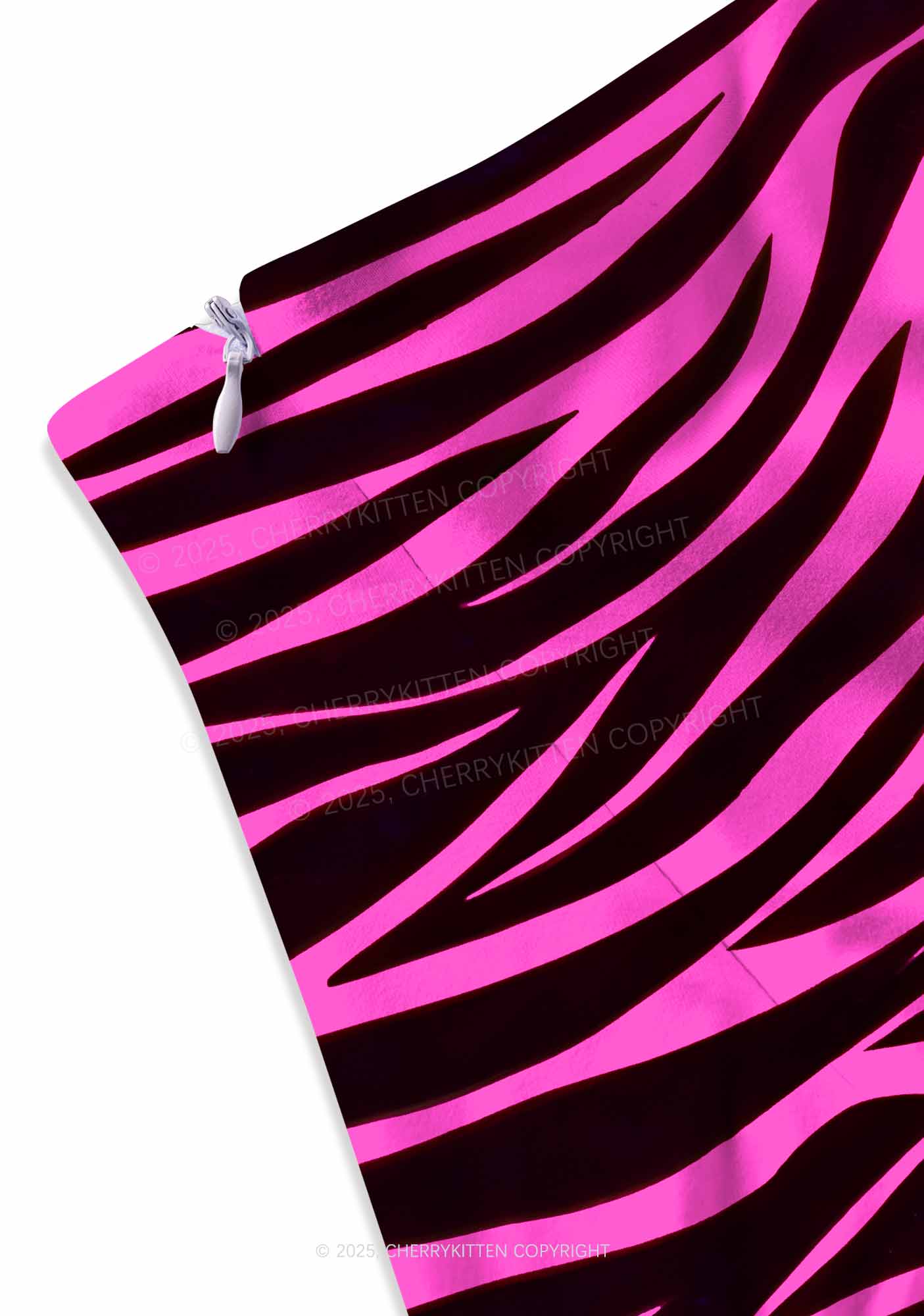 Pink Zebra Y2K Print Mini Skirt Cherrykitten