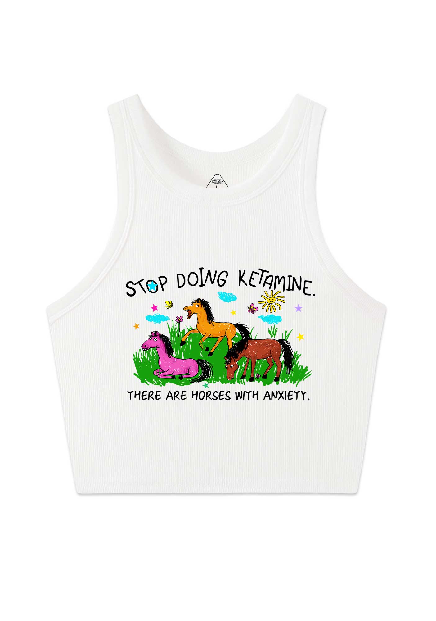Stop Doing Kxxamine Y2K Crop Tank Top Cherrykitten