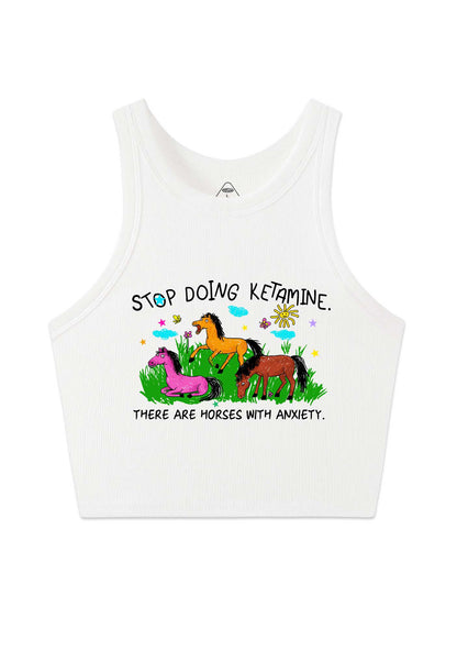 Stop Doing Kxxamine Y2K Crop Tank Top Cherrykitten