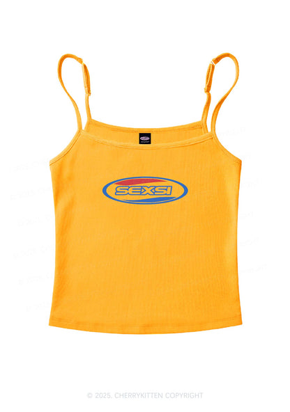Sexsi Slogan Y2K Spaghetti Strap Cami Cherrykitten