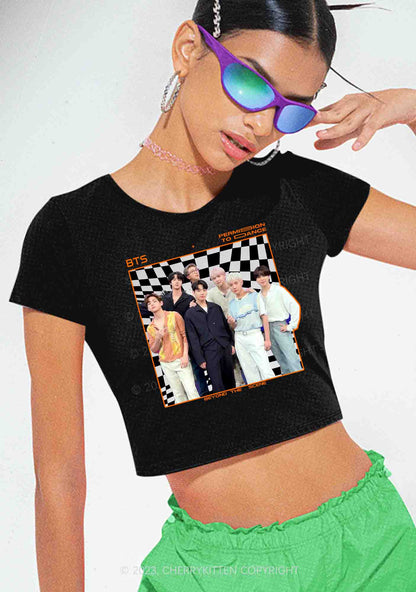 Bangtan Permision To Dance Kpop Y2K Baby Tee Cherrykitten