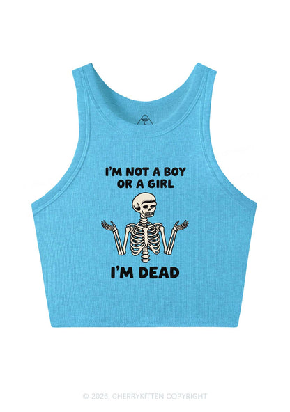 Im Not A Boy Or A Girl Pride Y2K Crop Tank Top Cherrykitten