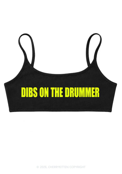 Dibs On The Drummer Y2K Super Crop Cami Cherrykitten