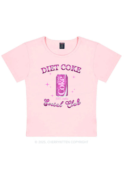 Diet Coke Social Club Y2K Baby Tee Cherrykitten