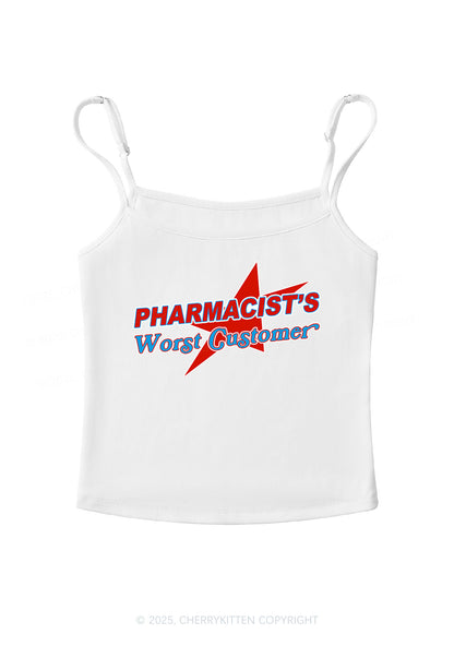 Pharmacists Worst Customer Y2K Spaghetti Strap Cami Cherrykitten