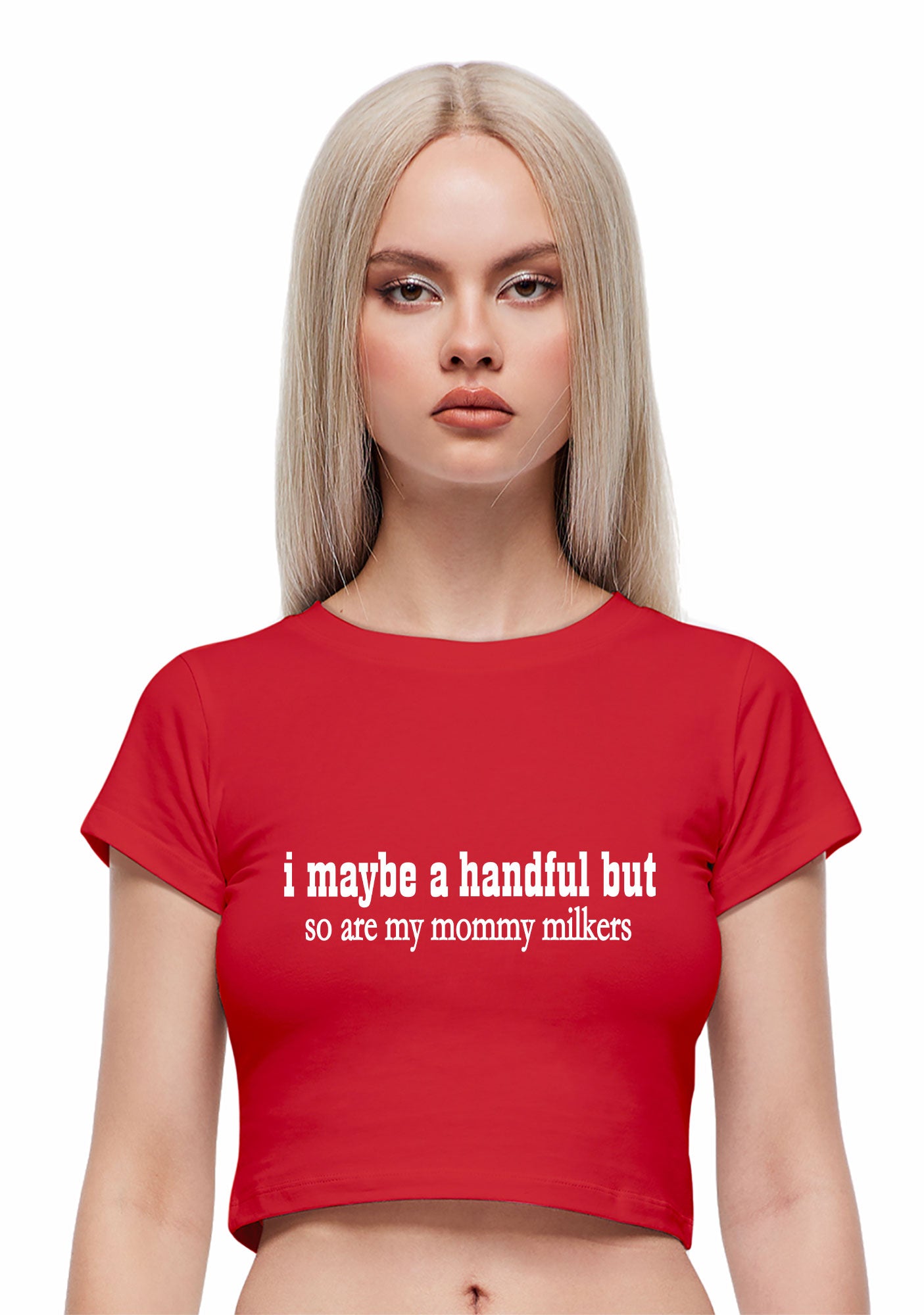 Handful Mommy Milkers Y2K Baby Tee Cherrykitten