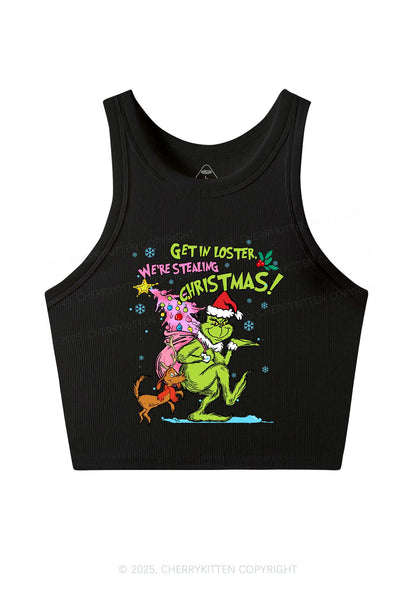 We Are Stealing Christmas Y2K Crop Tank Top Cherrykitten