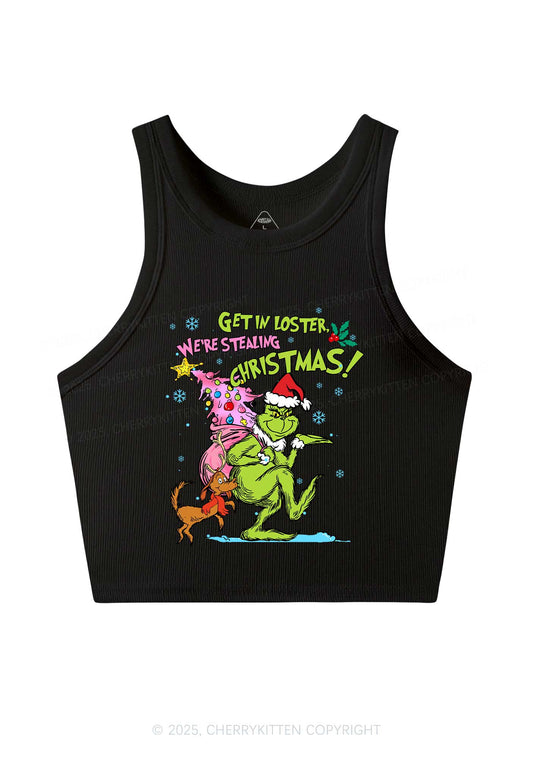 We Are Stealing Christmas Y2K Crop Tank Top Cherrykitten