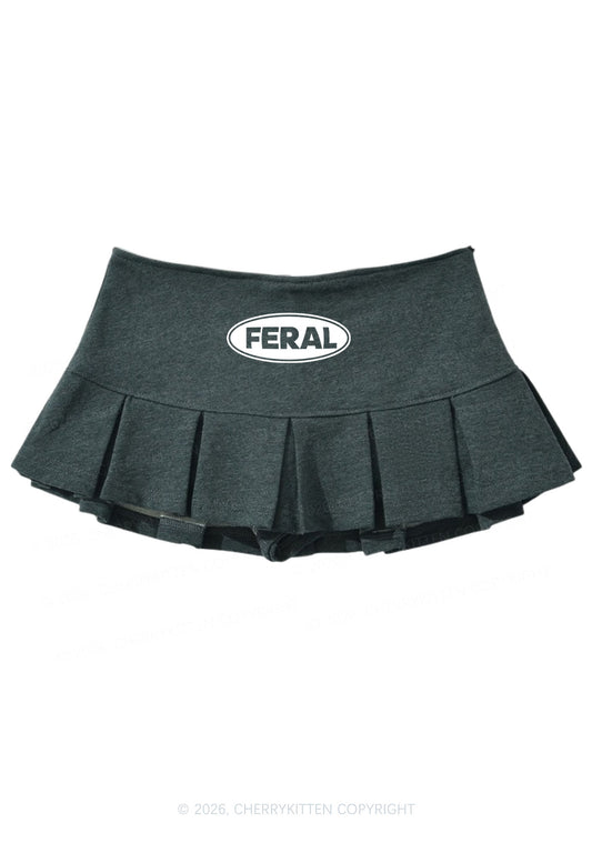 Feral Y2K Mini Pleated Skirts Cherrykitten