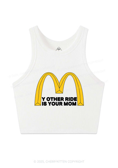 Ride Your Mom Y2K Crop Tank Top Cherrykitten