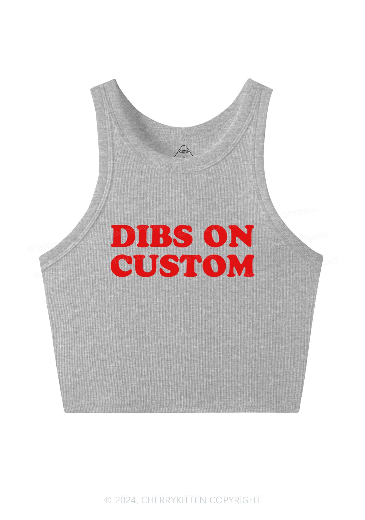 Dibs On Custom Y2K Crop Tank Top Cherrykitten