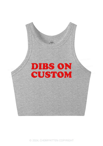 Dibs On Custom Y2K Crop Tank Top Cherrykitten