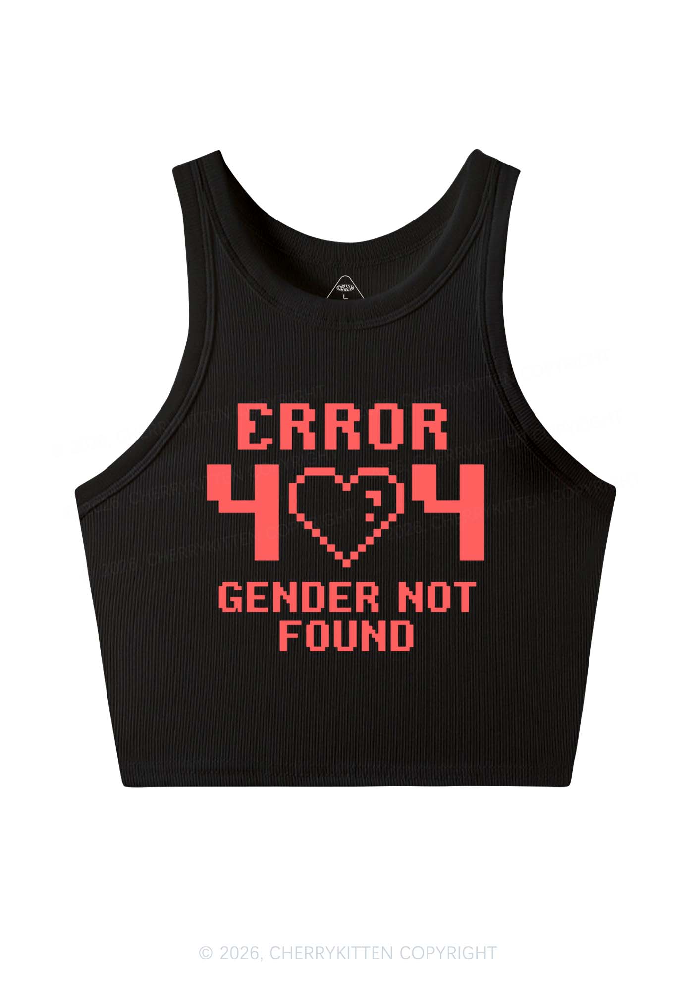 Gender Not Found Pride Y2K Crop Tank Top Cherrykitten