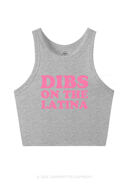 Dibs On The Latina Y2K Crop Tank Top Cherrykitten